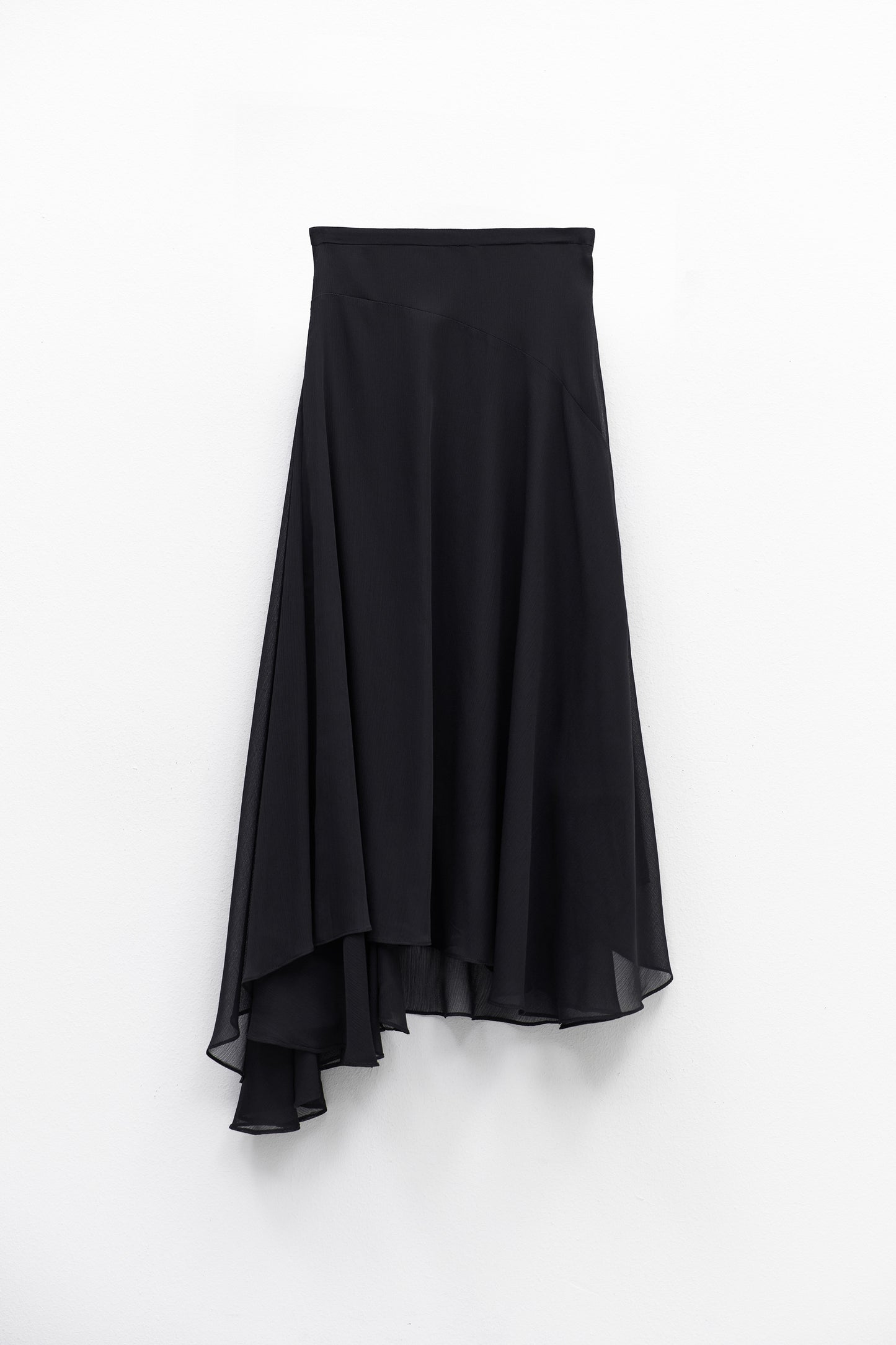 Saia Midi Assimétrica Fluida – Eleh