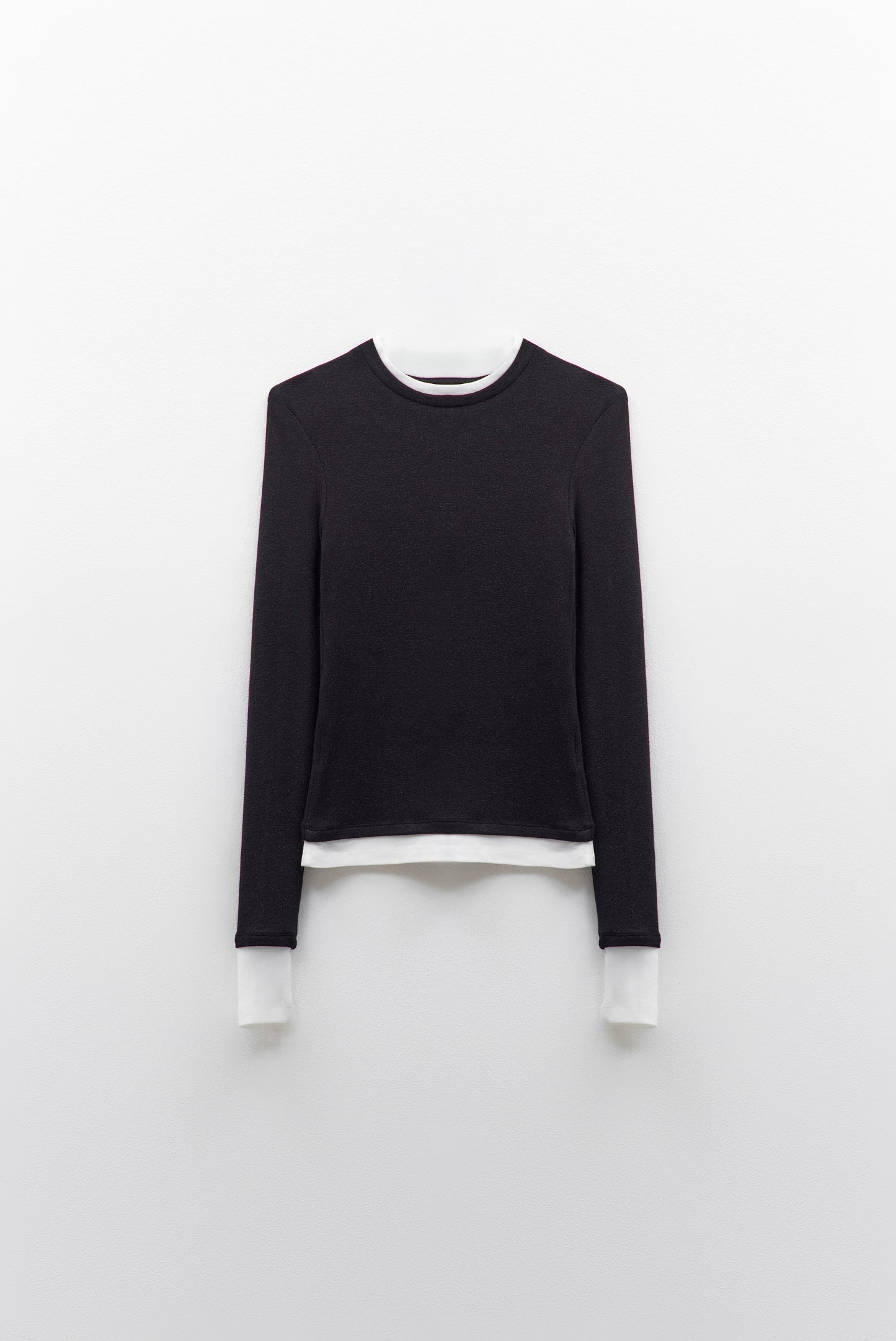 Top Preto Efeito Duplo – ELEH