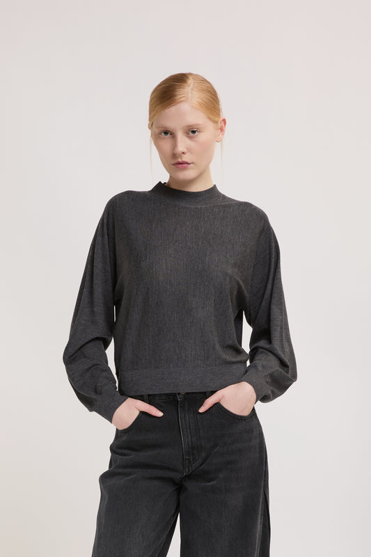 Camisola de Lã com Gola Subida – Eleh
