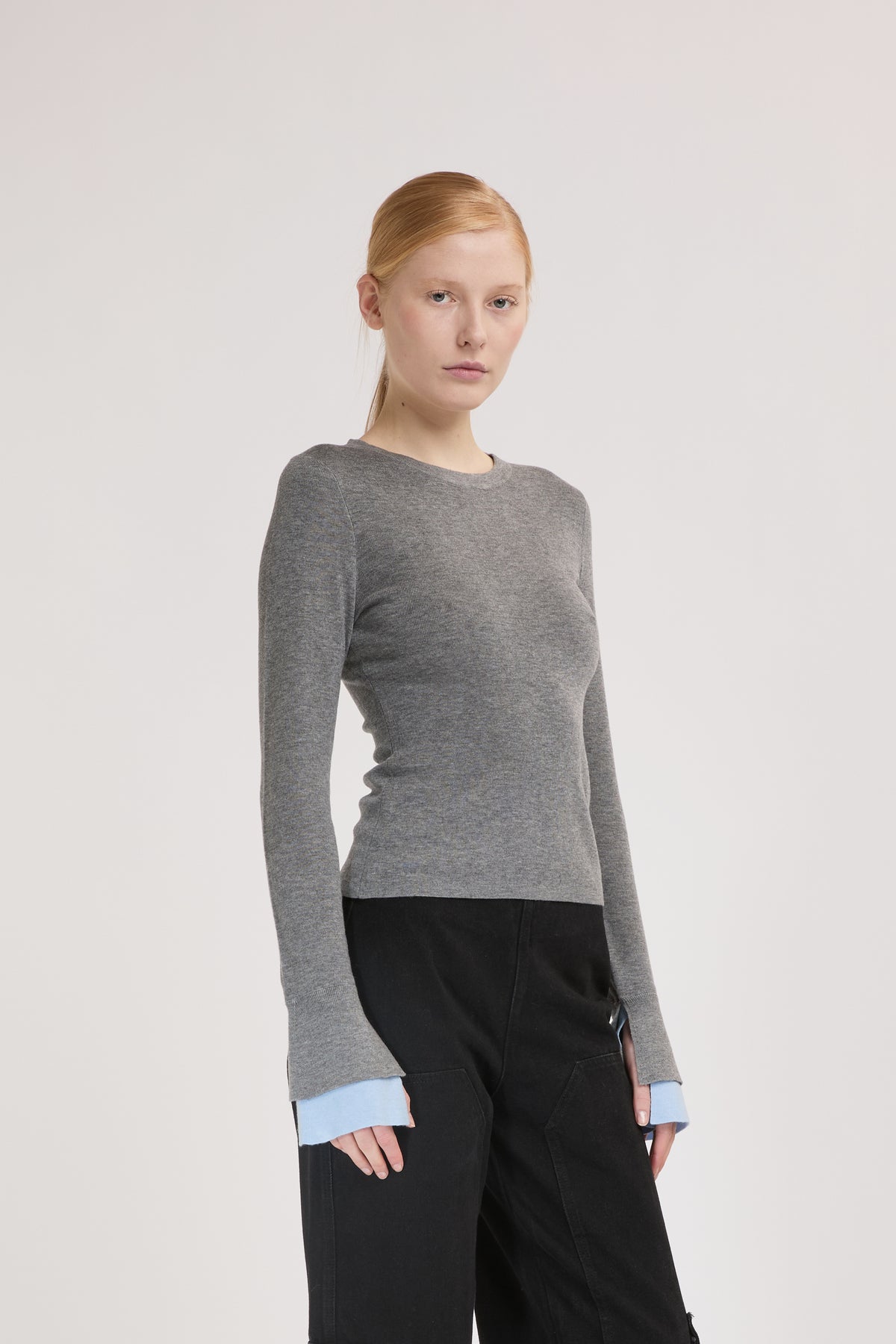 Camisola Fitted com Punhos Contrastantes – Eleh