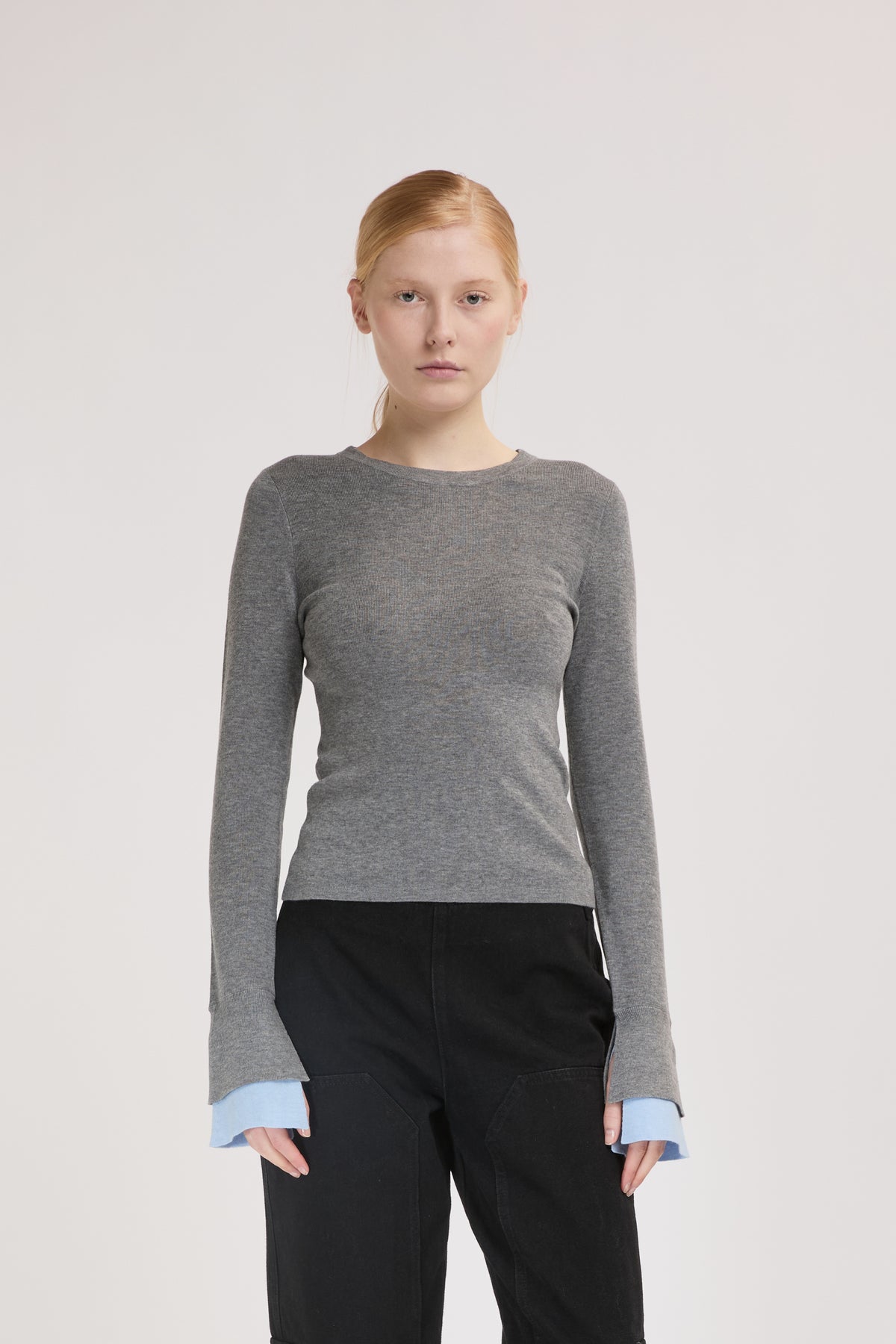 Camisola Fitted com Punhos Contrastantes – Eleh