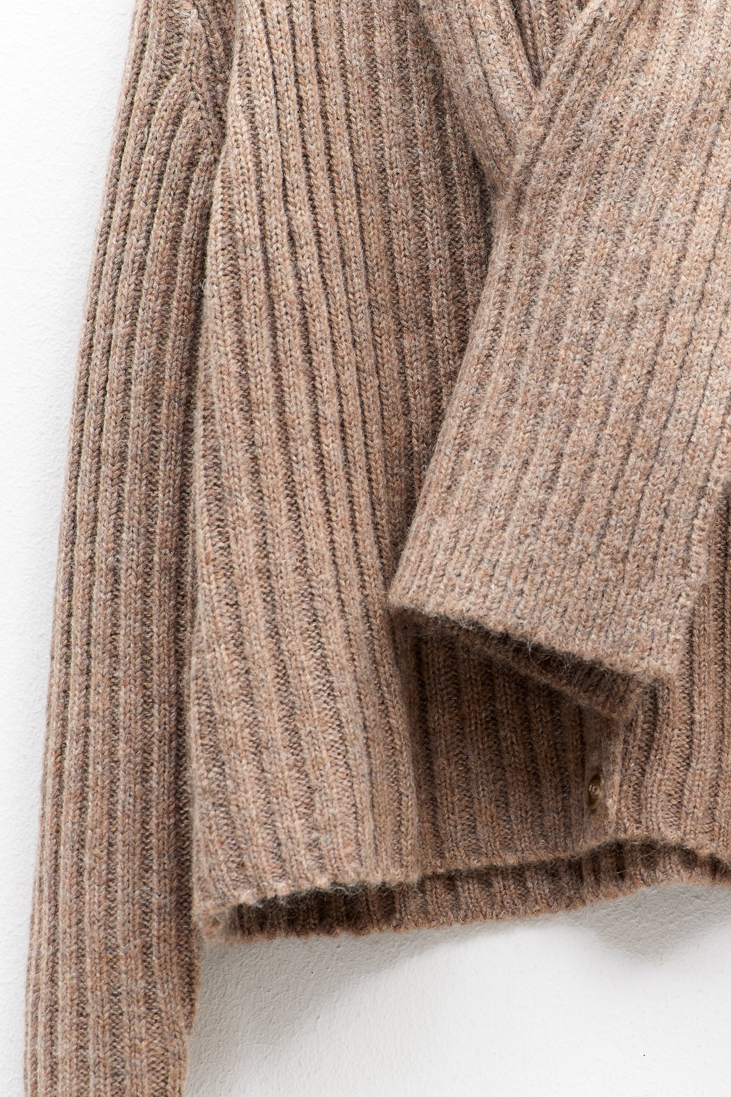 Camisola Canelada Com Gola Cachecol – ELEH