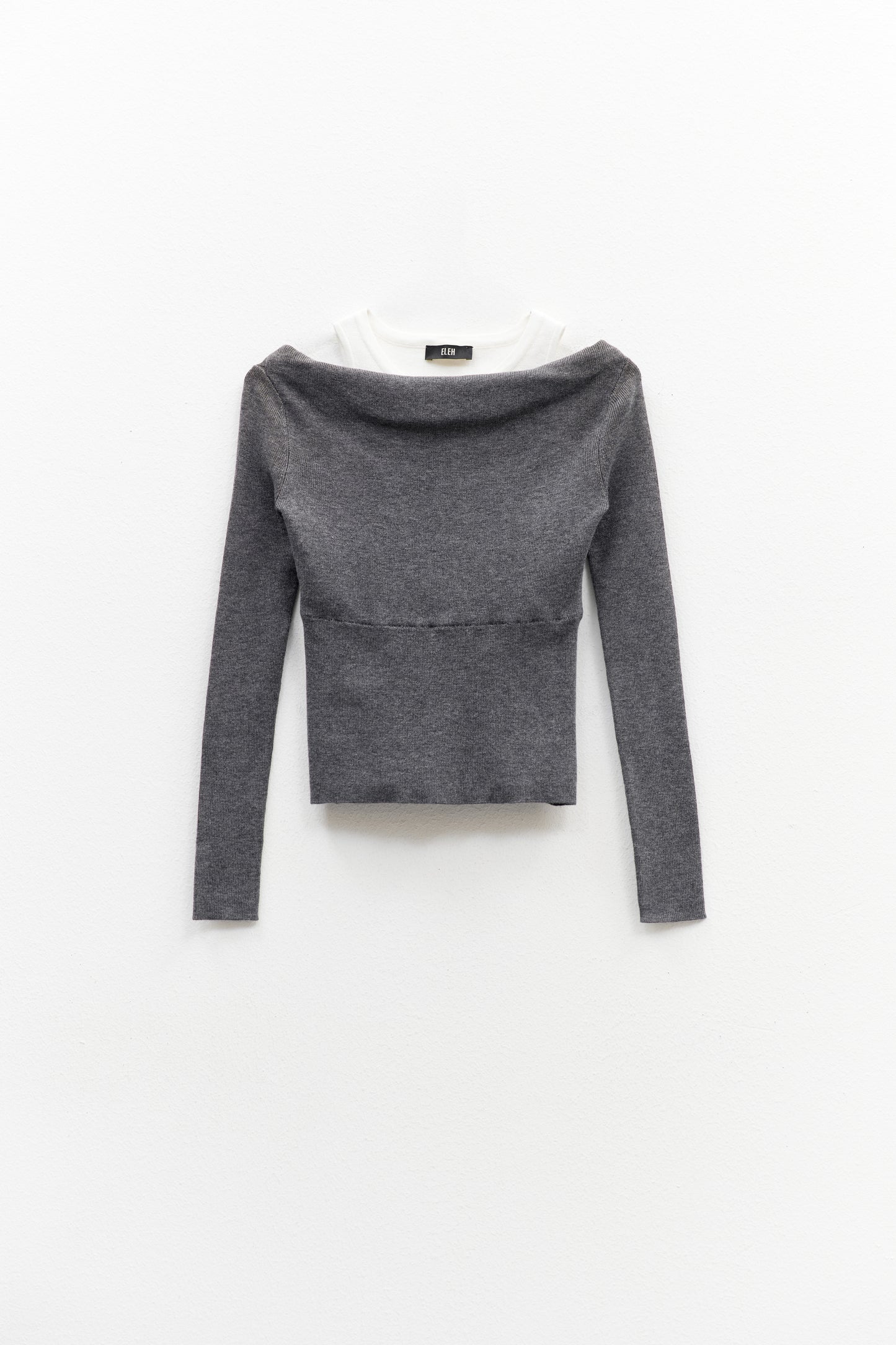 Camisola Off Shoulder Cinzenta – Eleh