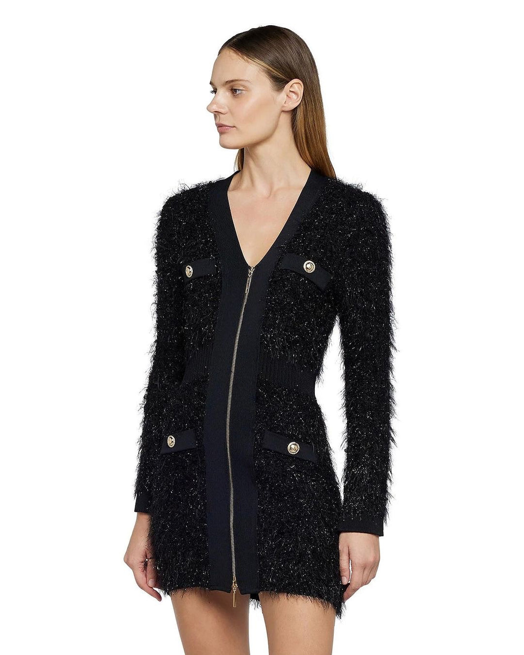 Fur and Lurex dress - Simona Corsellini