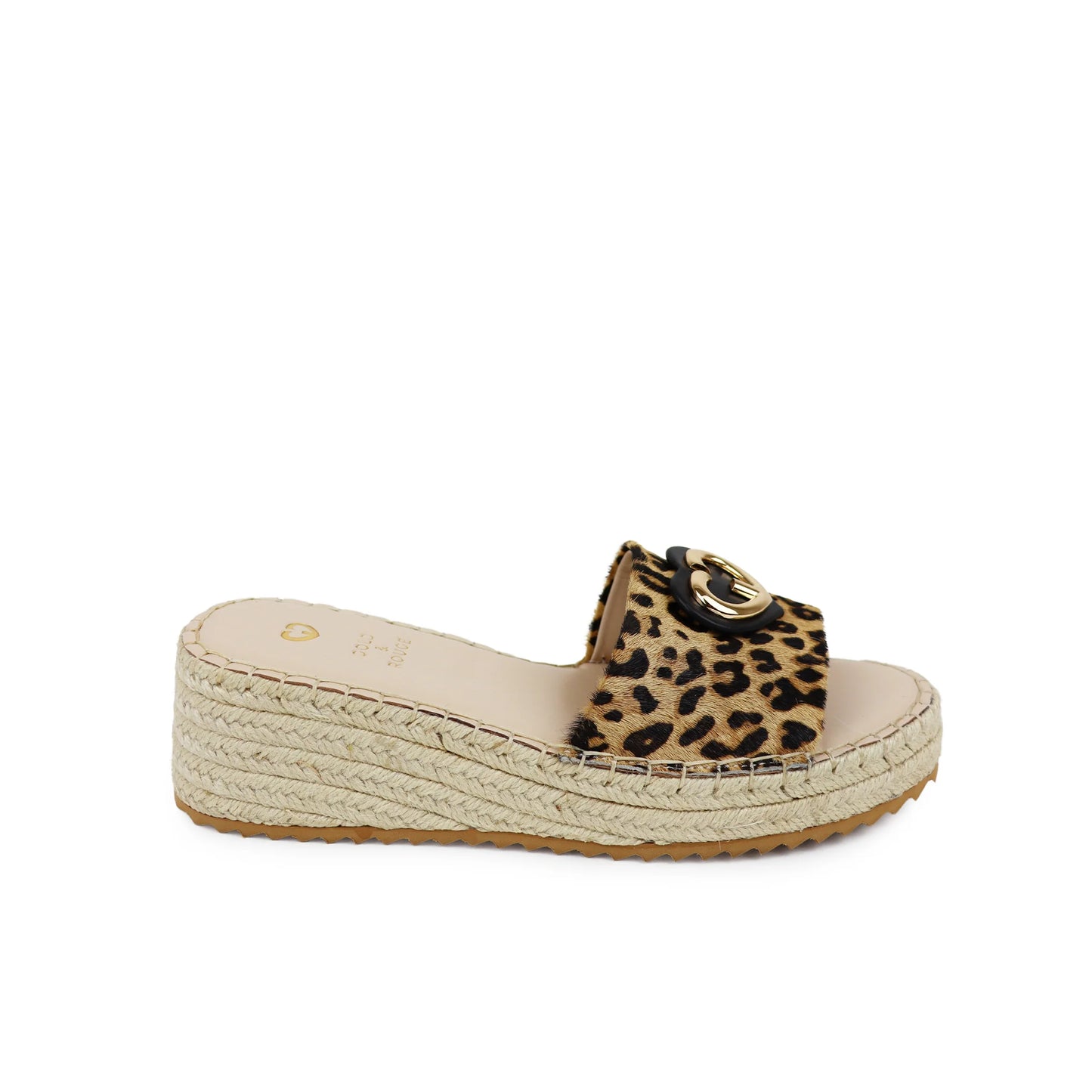Sandália Natani Leopardo - Gold&Rouge