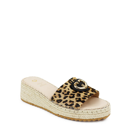 Sandália Natani Leopardo - Gold&Rouge