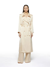 Cargar imagen en el visor de la galería, HEAVY SATIN TRENCH COAT - Simona Corsellini
