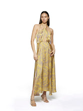 Afbeelding in Gallery-weergave laden, Vestido Longo Com Fendas em Eden Print - Simona Corsellini
