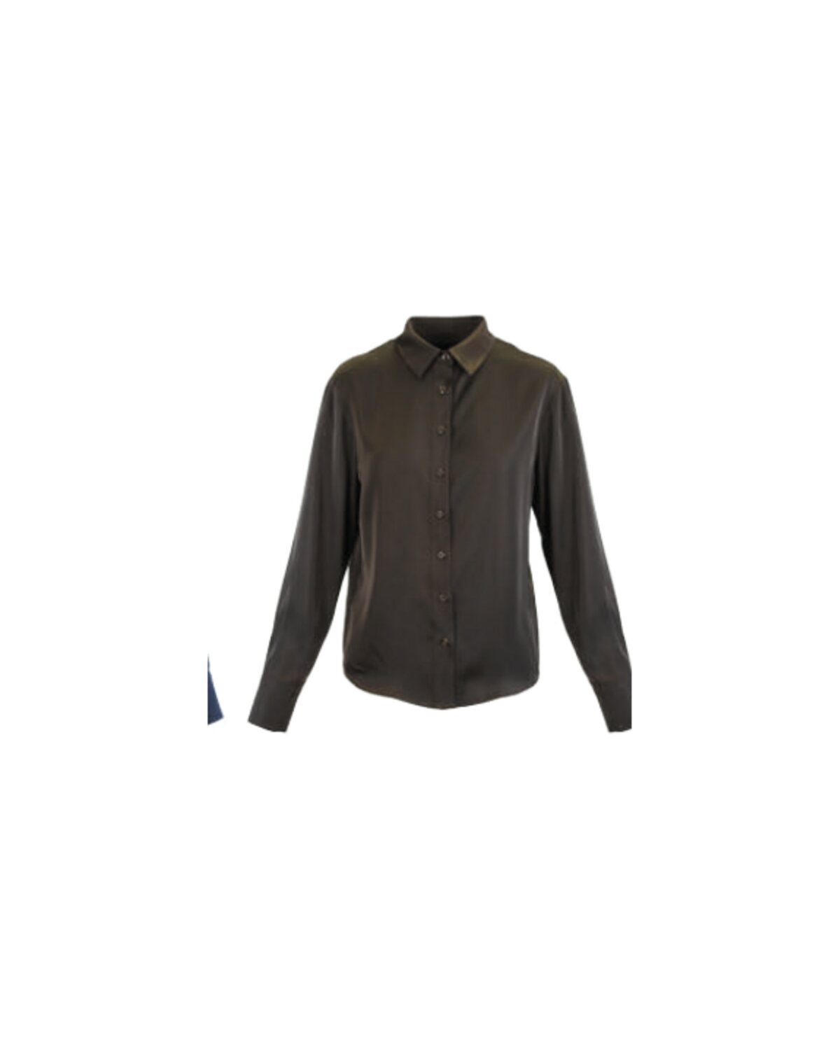 Camisa Satin em Cetim Castanho – Anonyme Designers