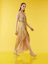 Afbeelding in Gallery-weergave laden, Vestido Longo Com Fendas em Eden Print - Simona Corsellini
