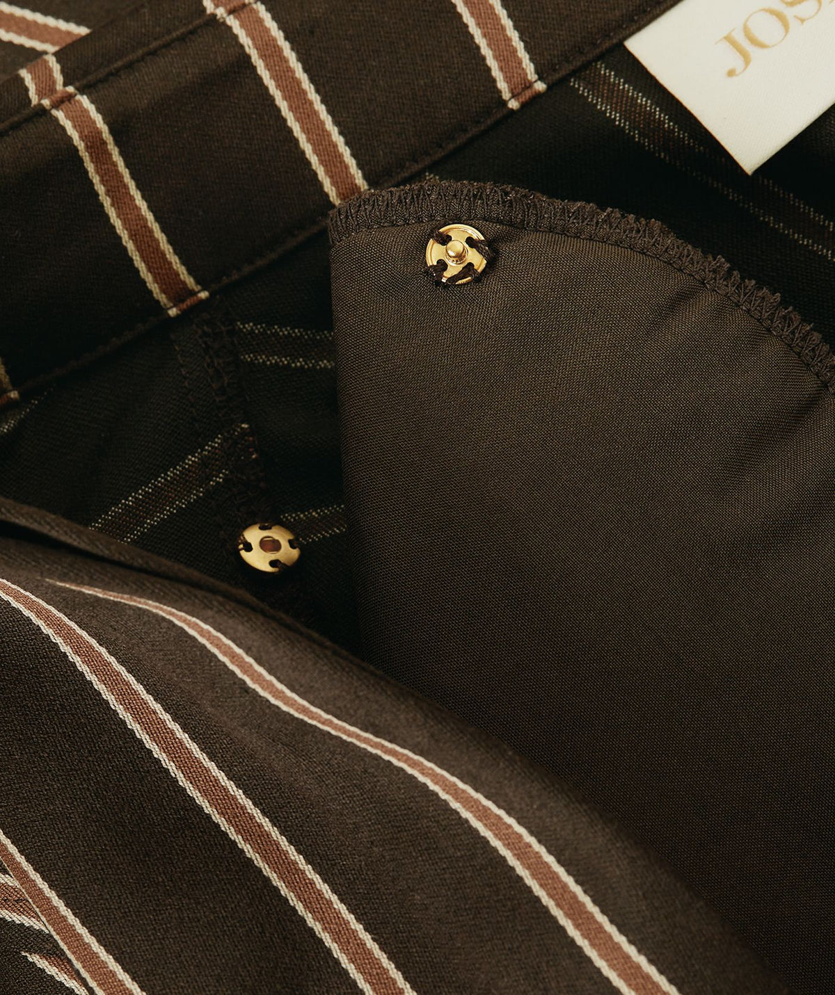 Camisa acetinada às riscas Asa – Josh V