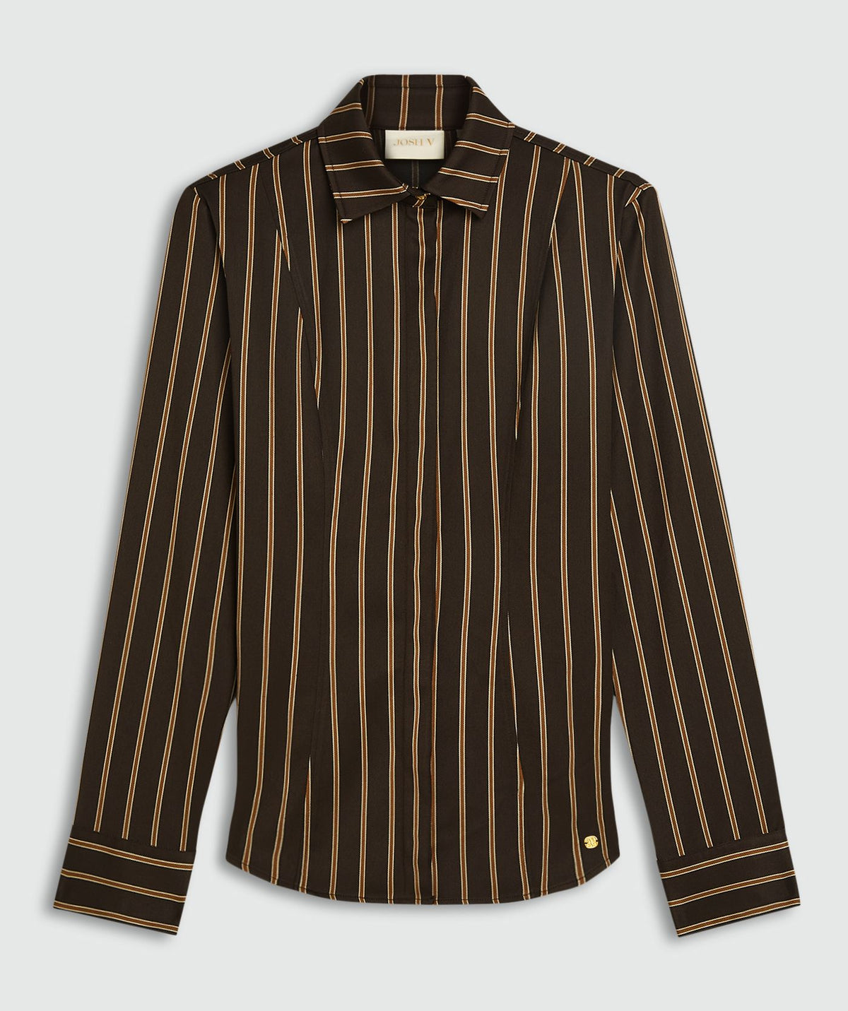 Camisa acetinada às riscas Asa – Josh V