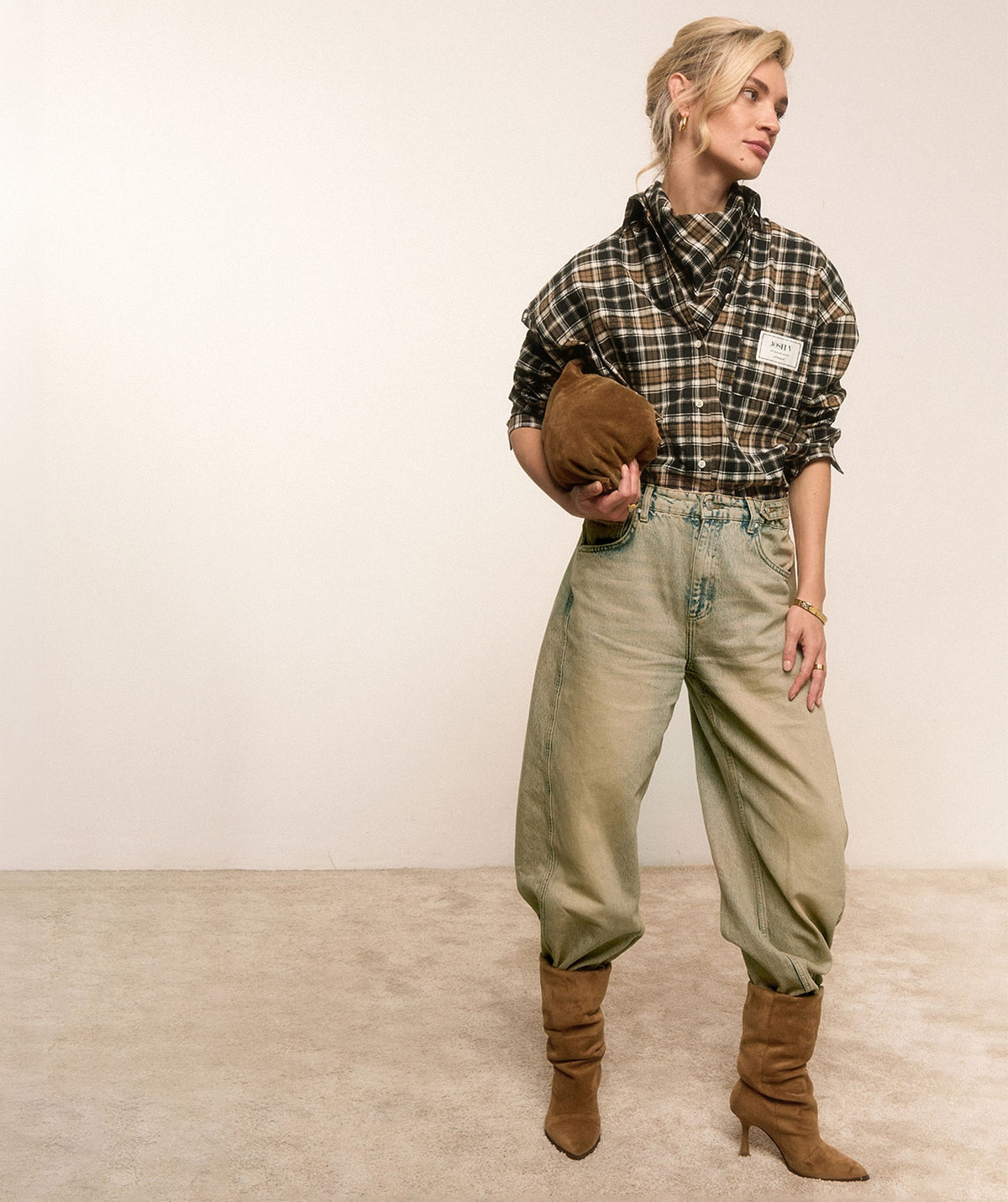 Camisa Oversized Bellis aos Quadrados – Josh V