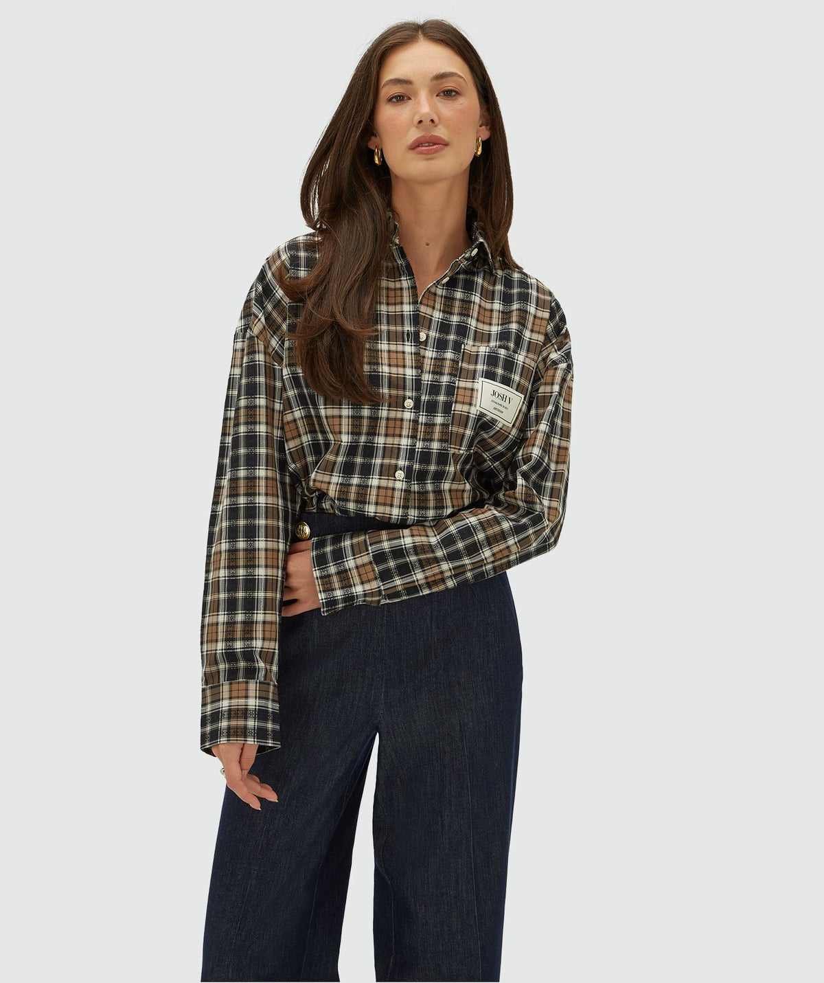 Camisa Oversized Bellis aos Quadrados – Josh V