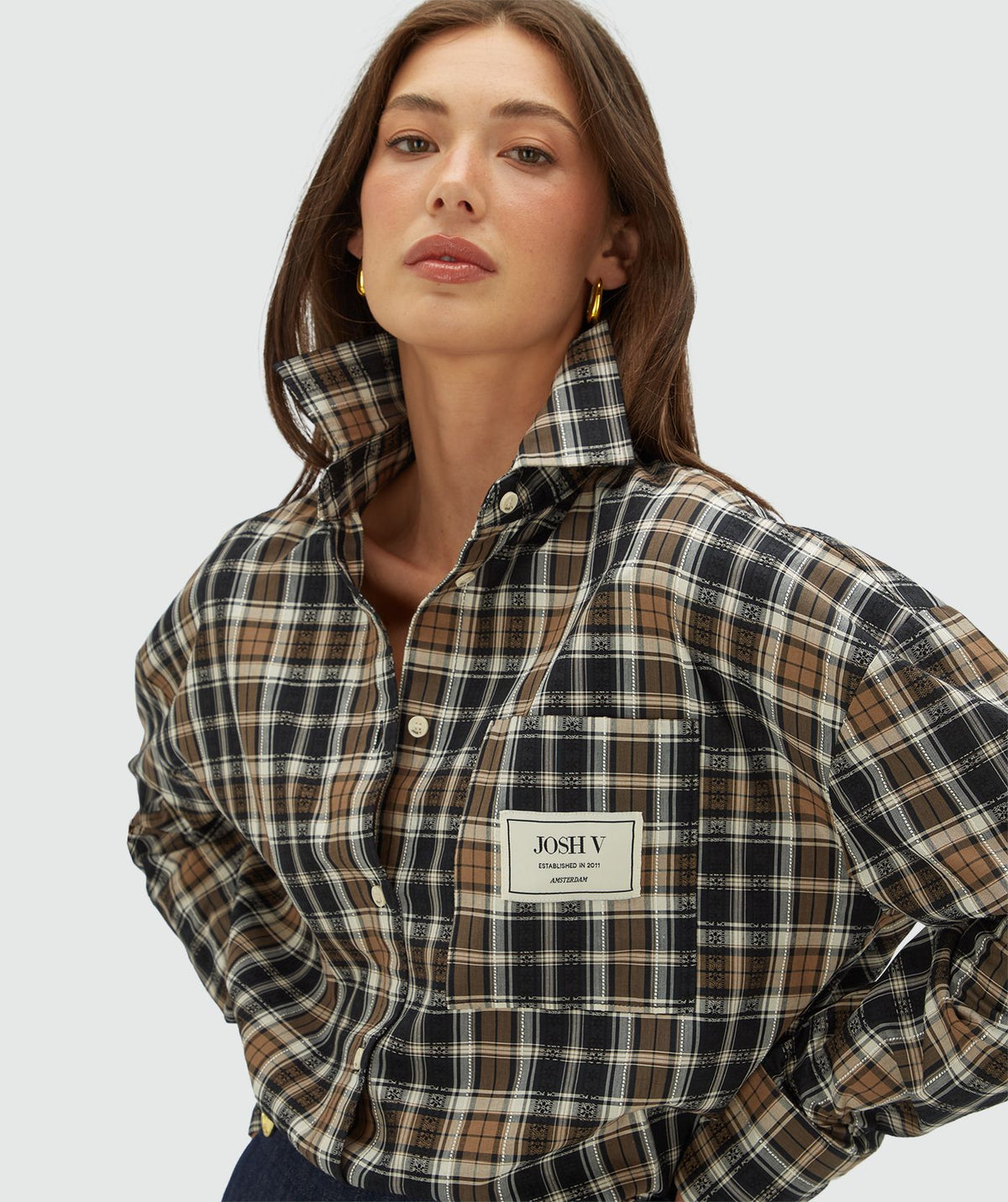 Camisa Oversized Bellis aos Quadrados – Josh V