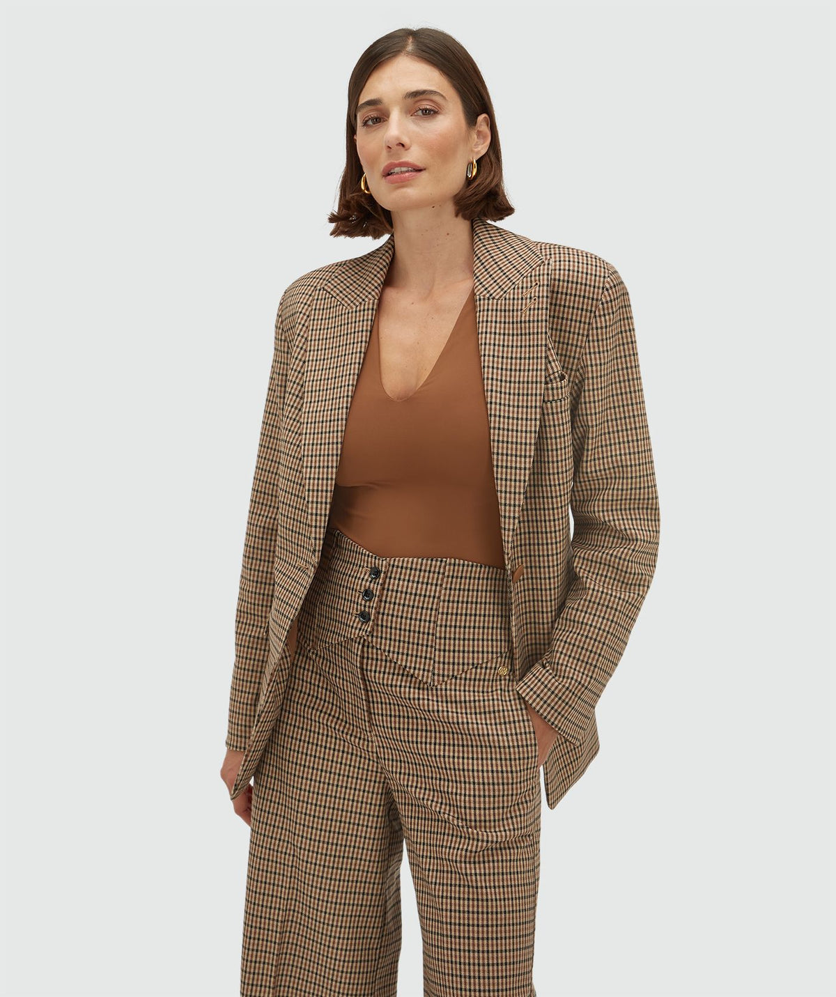 Blazer aos quadrados Beryl – Josh V