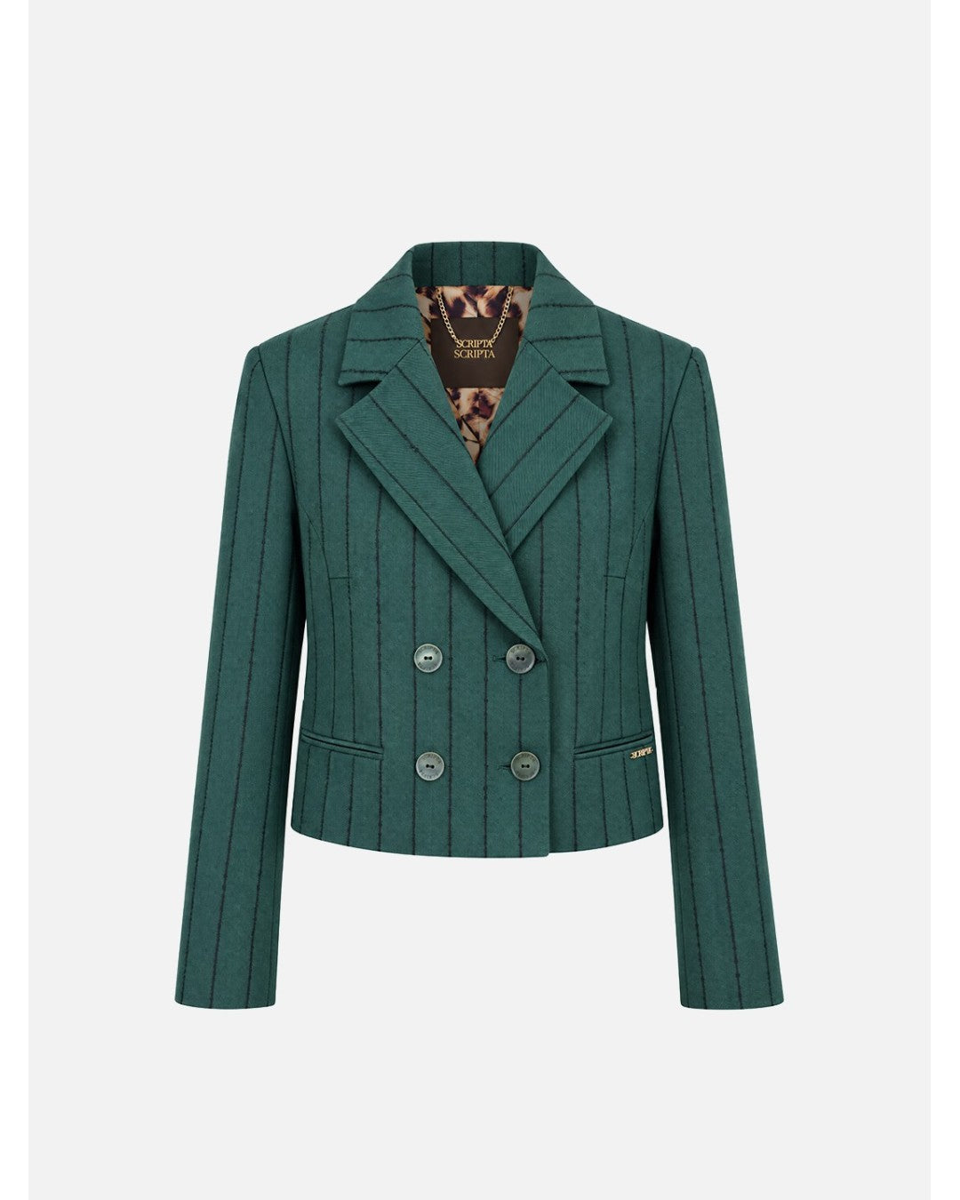 Blazer Curto com Risca Diplomática com Relevo – Scripta — fotografia 6