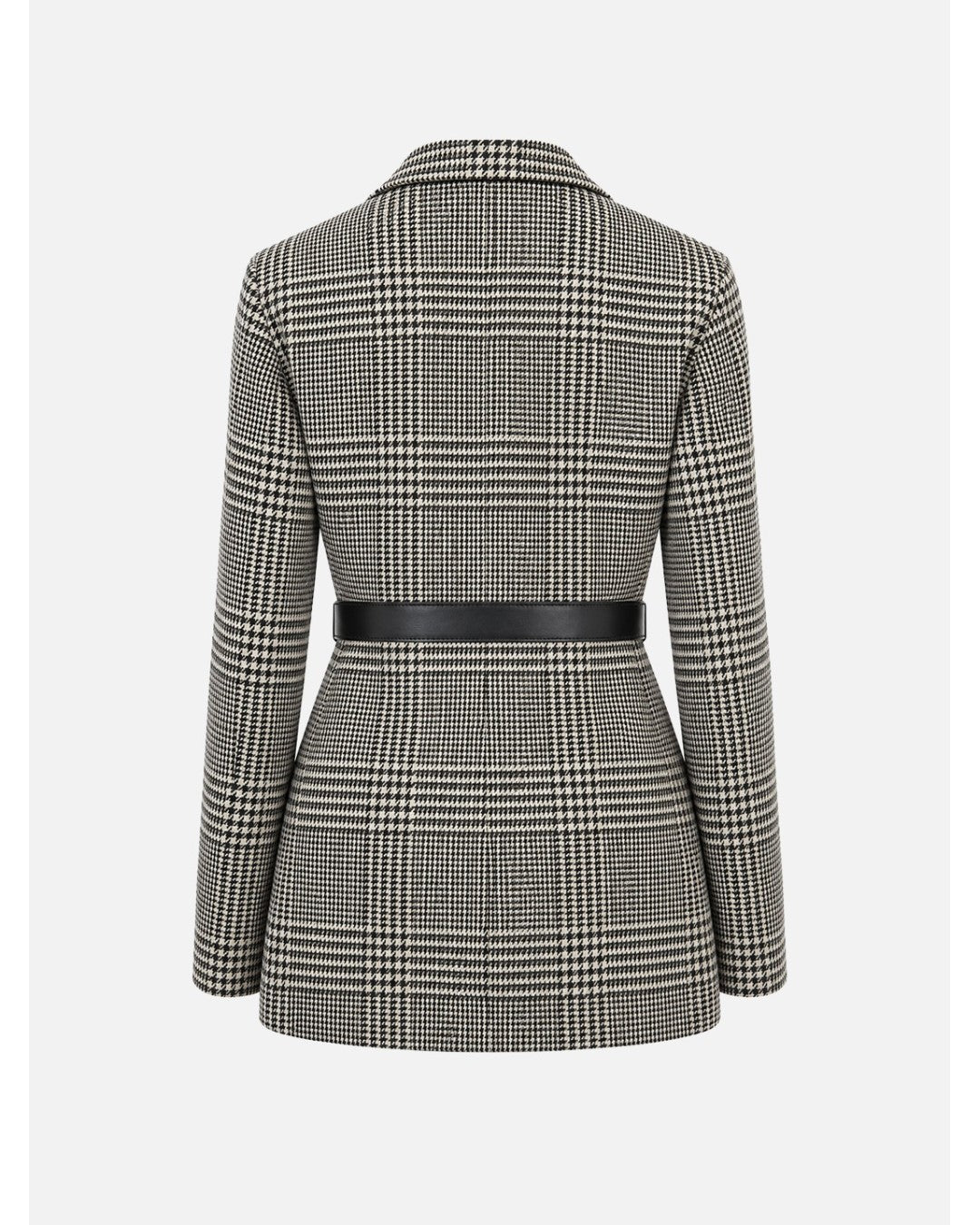 Blazer Xadrez Pied-de-poule com Cinto – Scripta — fotografia 4