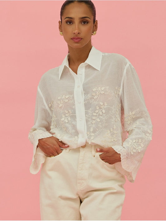 Blusa com Bordados - SCRIPTA
