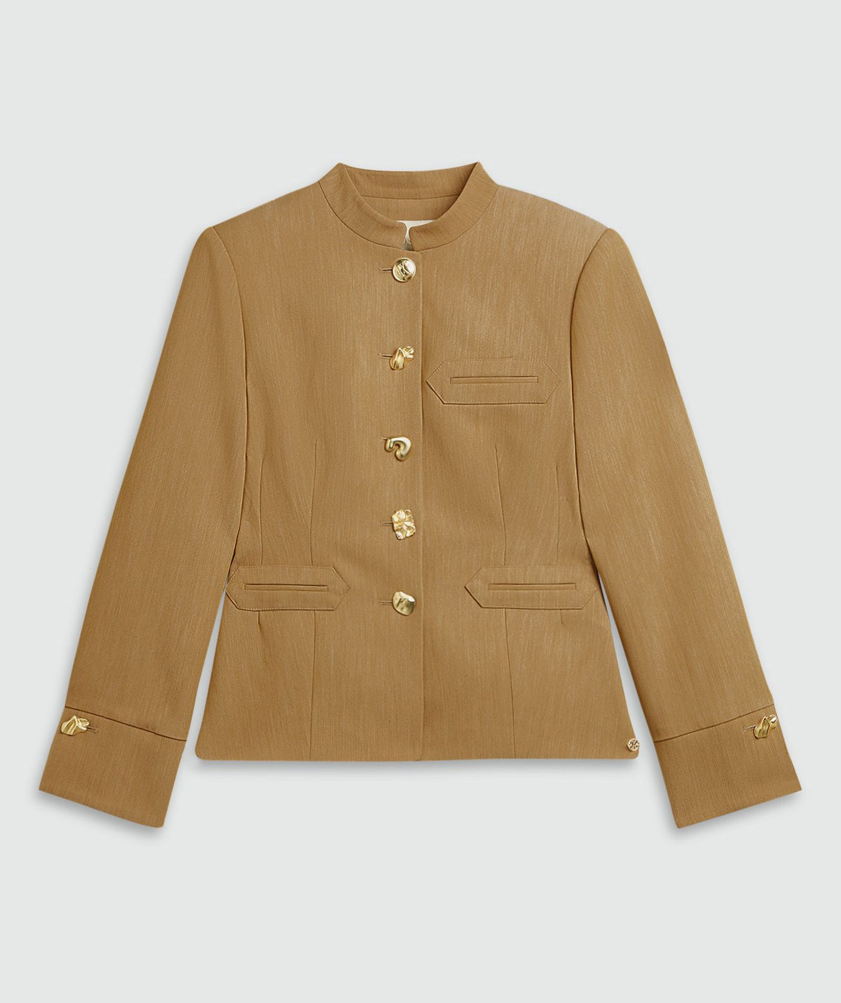 Blazer Acinturado Boston Camel Claro Mesclado – Josh V