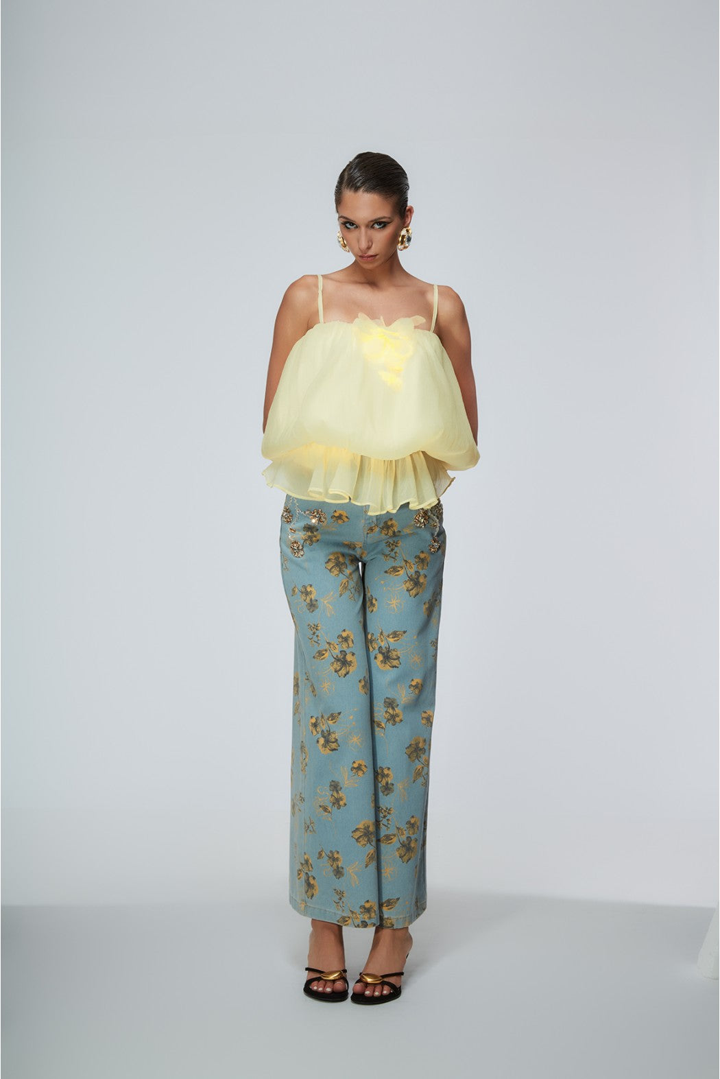 Calças Denim Florais – Odi Odi
