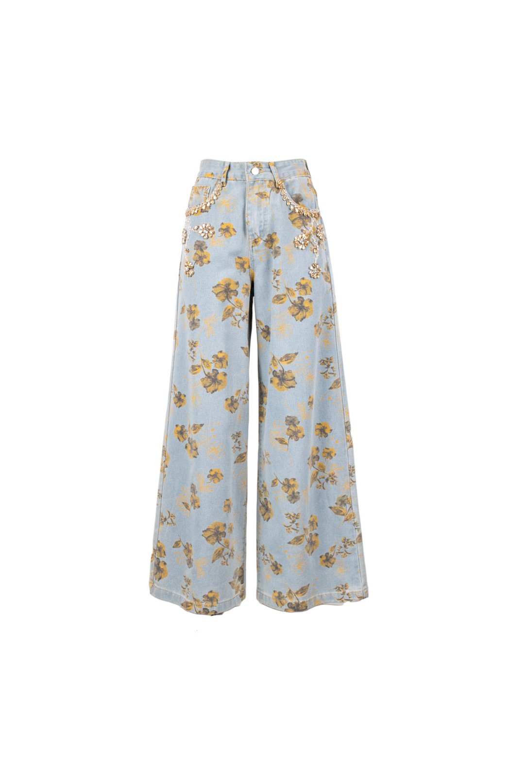 Calças Denim Florais – Odi Odi
