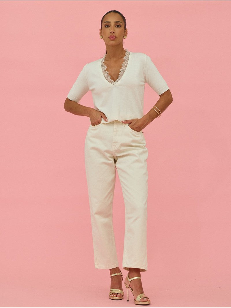 Jeans de Corte Elegante em Denim Premium - Scripta