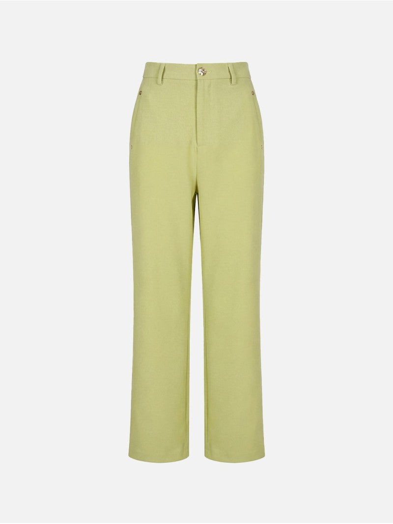 Calça Lisa de Corte Reto – Scripta
