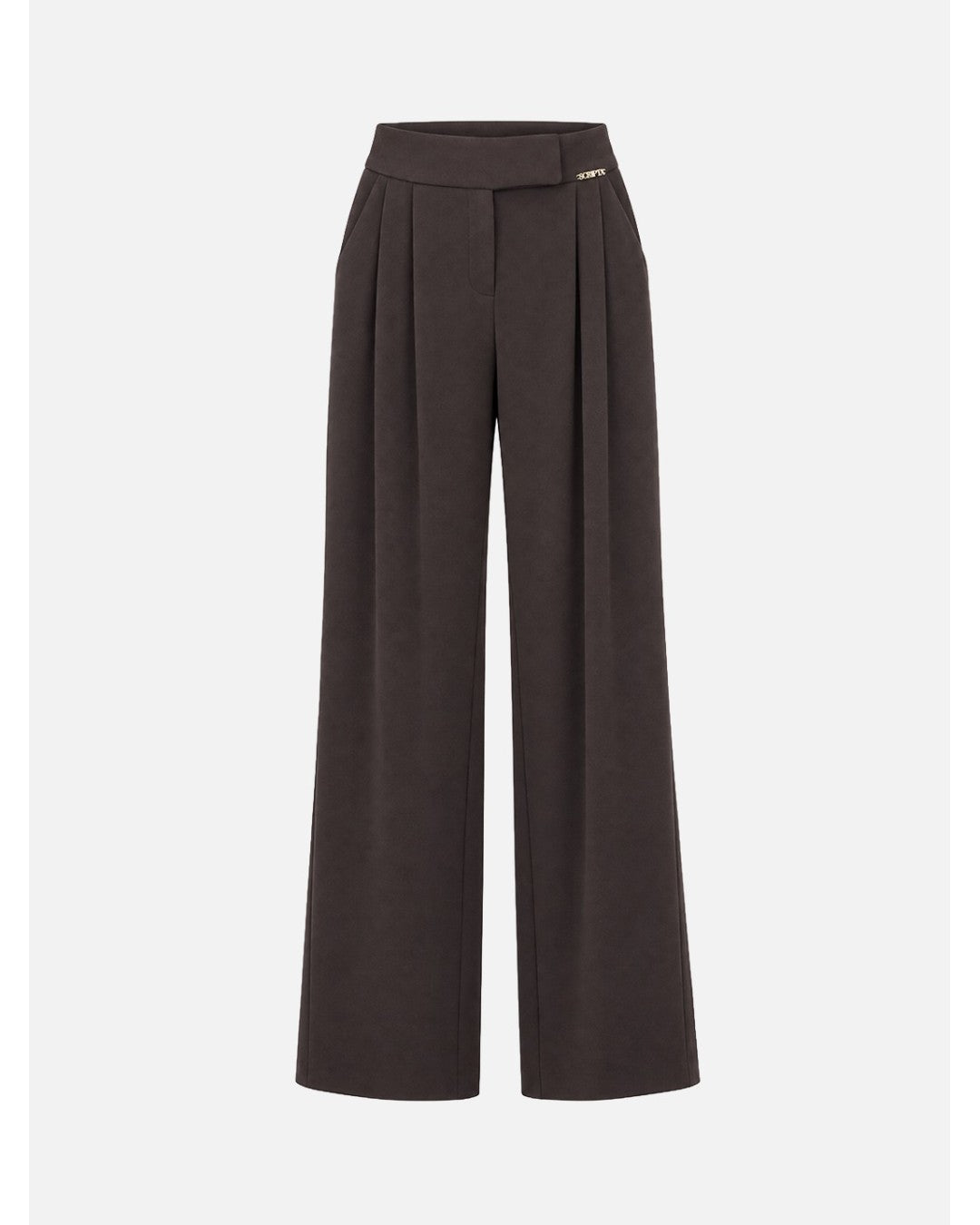 Calça Lisa Wide Leg com Pregas – Scripta — fotografia 4