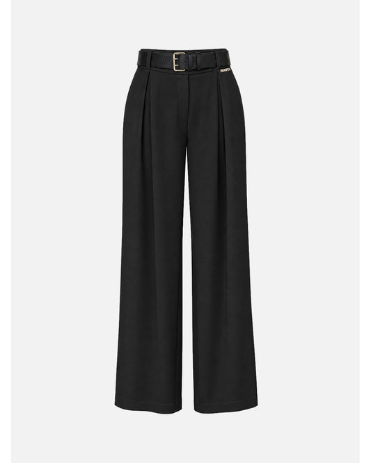 Calça Wide Leg com Prega e Cinto – Scripta — fotografia 1