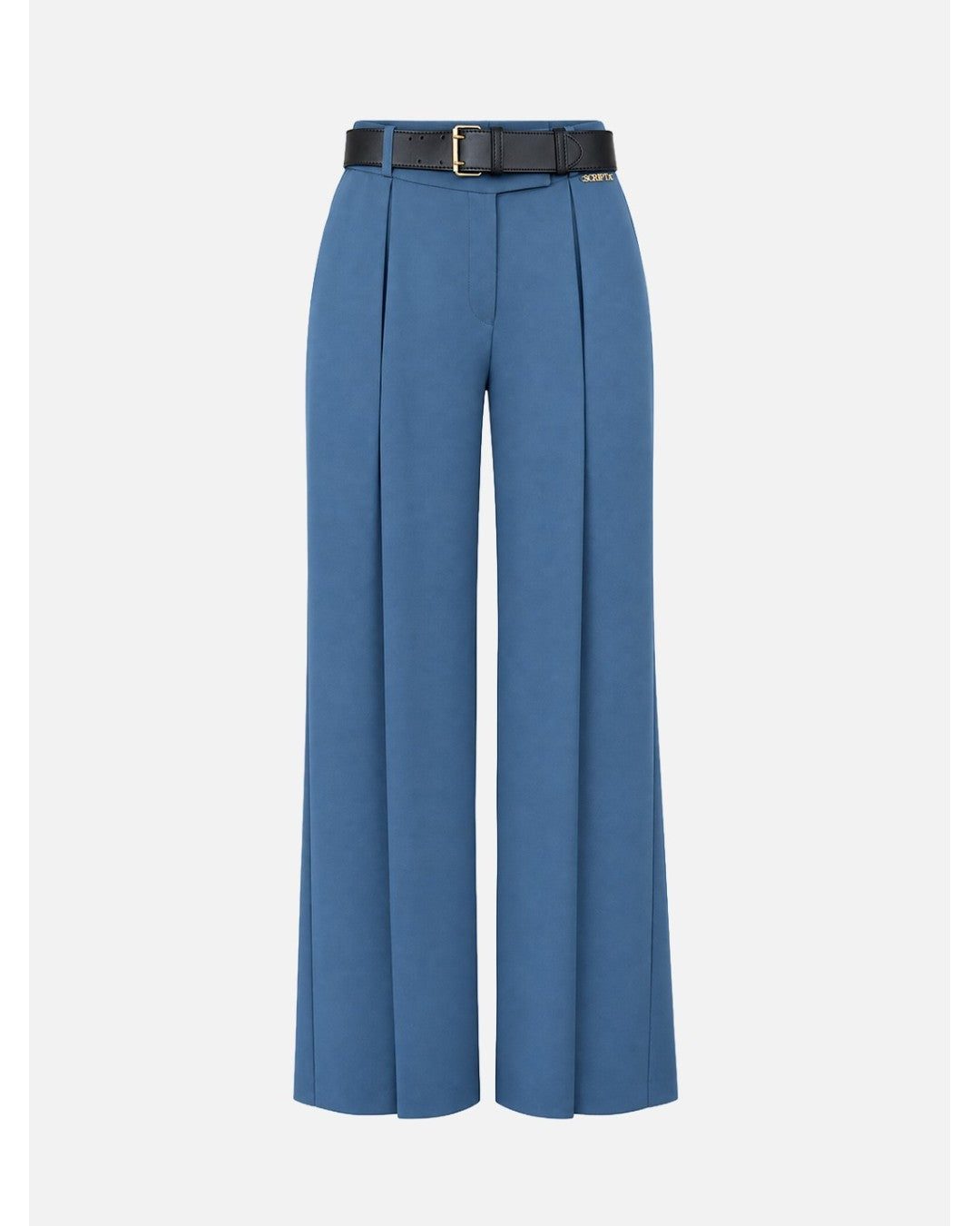 Calça Wide Leg com Prega e Cinto – Scripta — fotografia 9