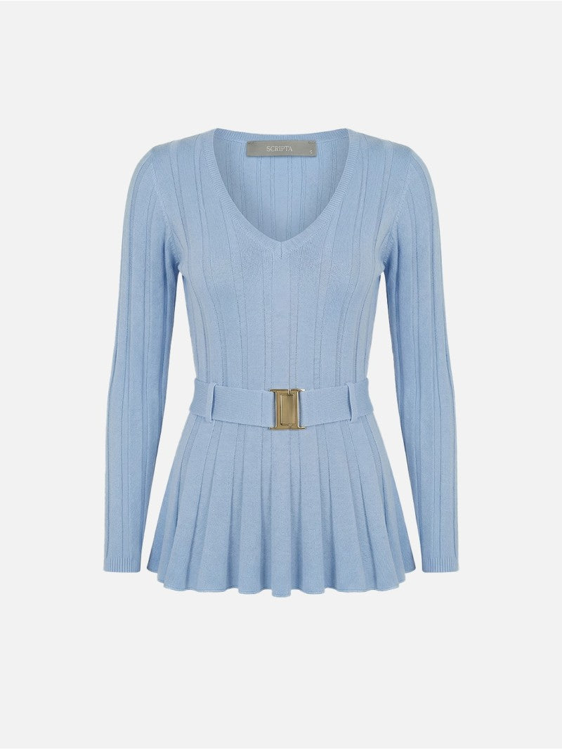 Camisola de Malha com Cinto – Scripta