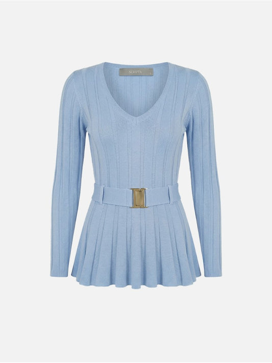 Camisola de Malha com Cinto – Scripta