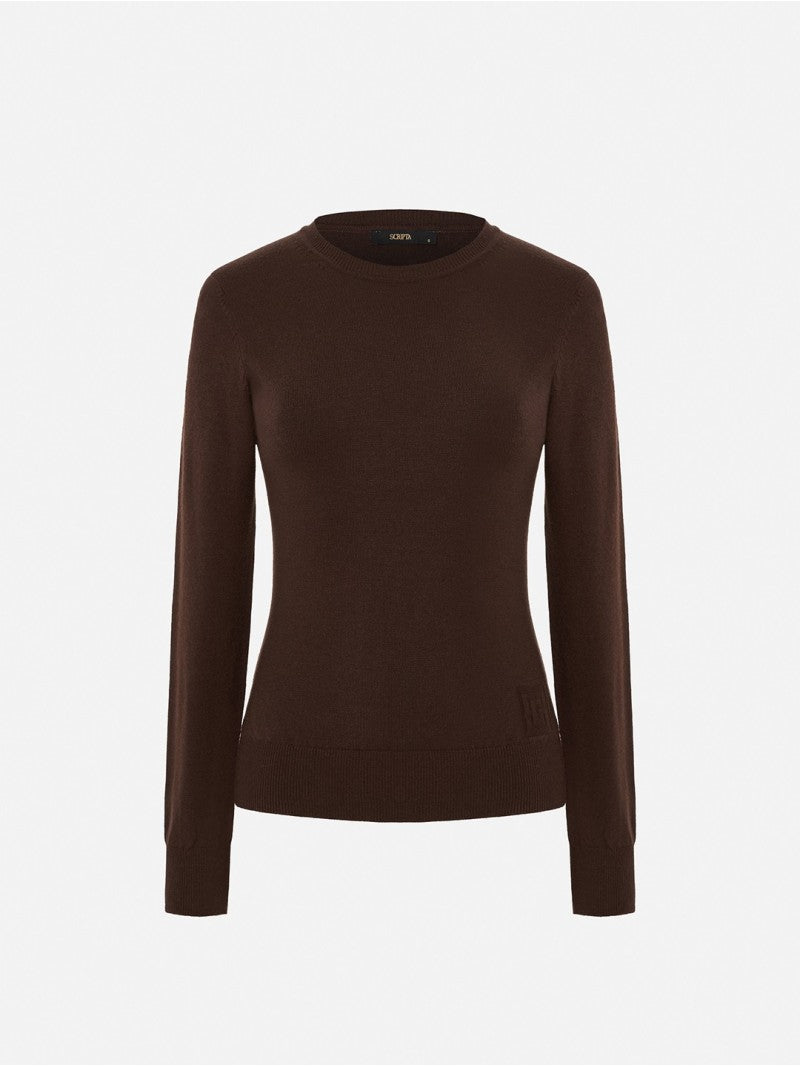 Camisola Lisa com Detalhes em Efeito Canelado - Scripta