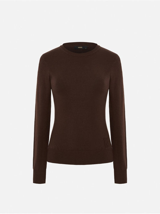 Camisola Lisa com Detalhes em Efeito Canelado - Scripta