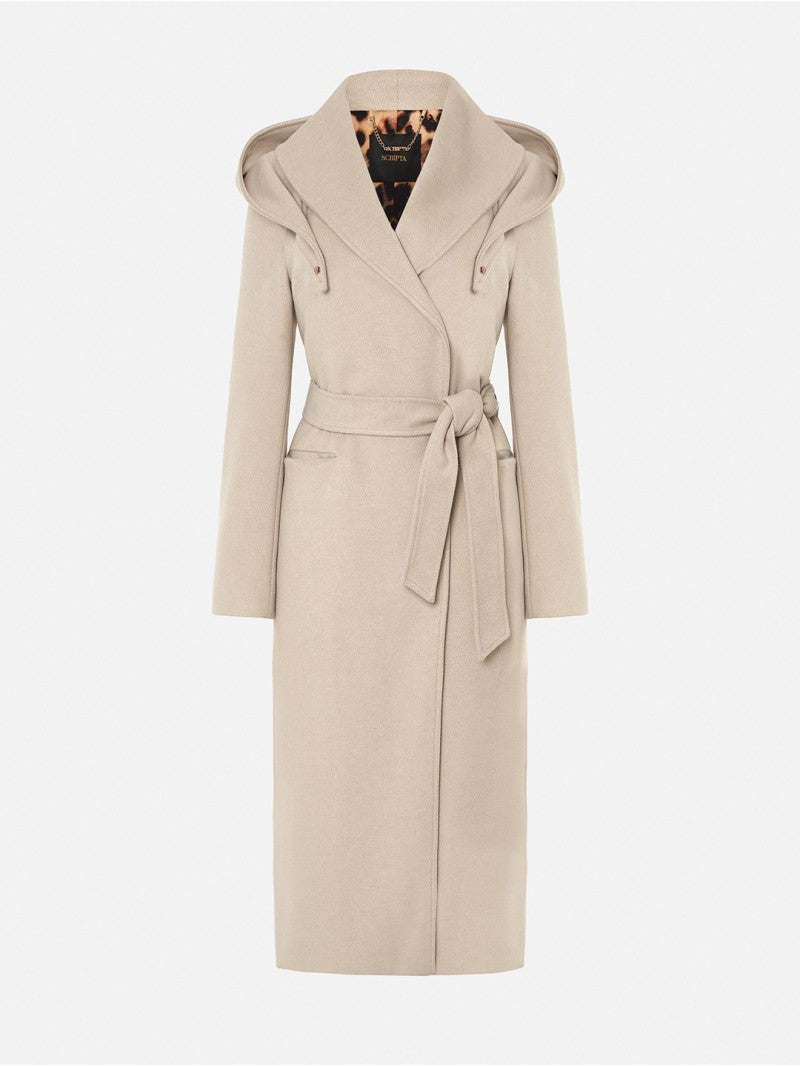 Casaco Comprido Com Capuz - Scripta