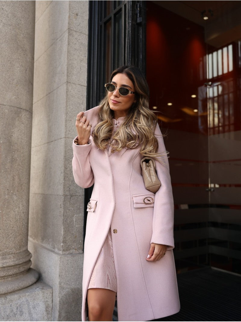 Casaco Comprido com Detalhes Metálicos – Scripta