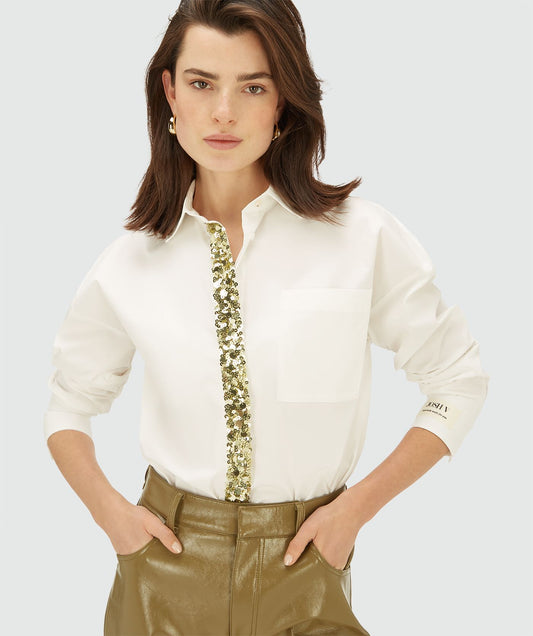 Blusa Oversized Cecile Com Lantejoulas – Josh V