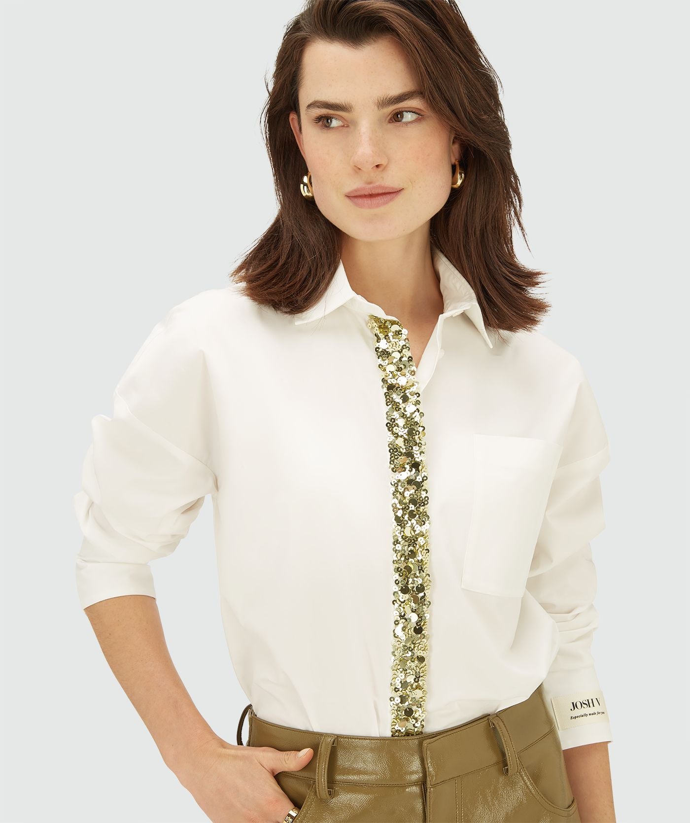 Blusa Oversized Cecile Com Lantejoulas – Josh V