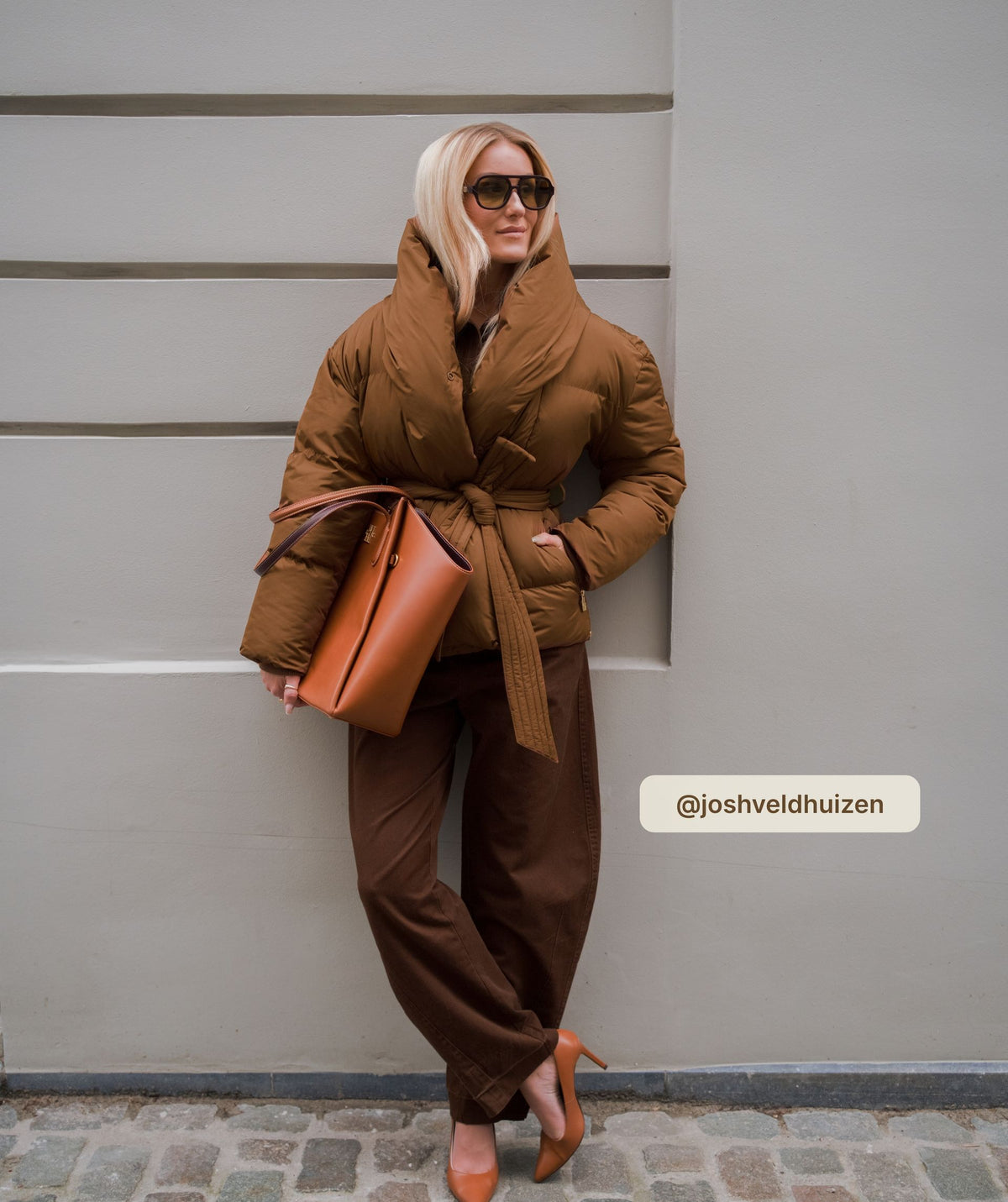 Casaco Acolchoado Charlotte Castanho – Josh V