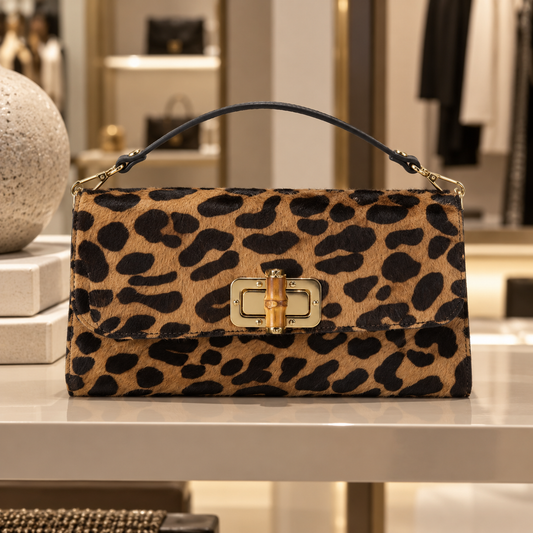 Mala Grande Animal Print em Pele – Pho Firenze