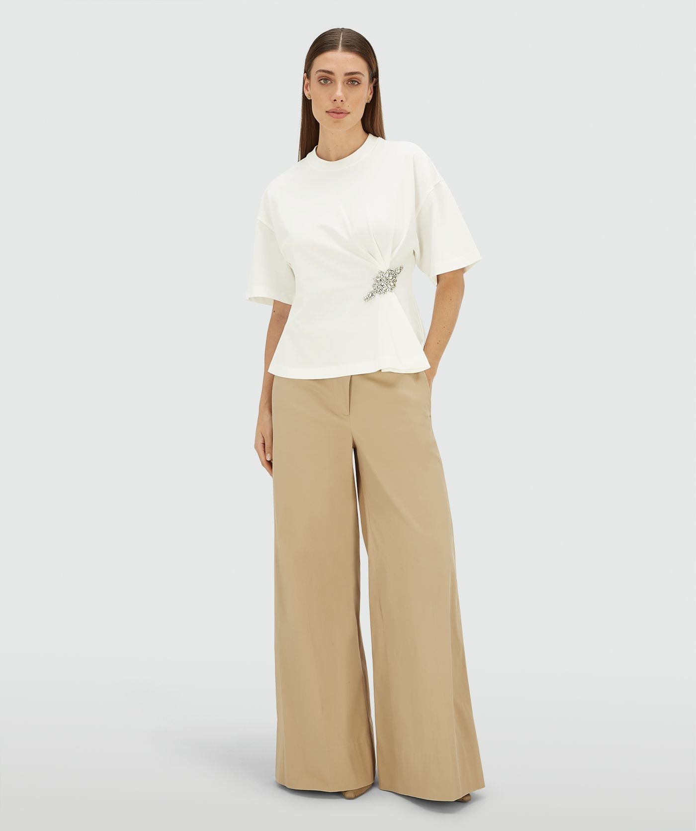 Camisola DACEY de Corte Regular Com Strass - Josh V