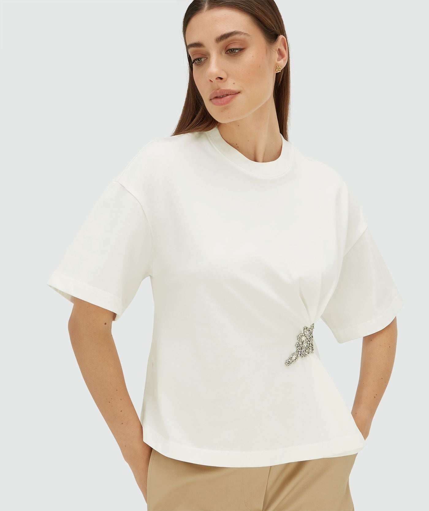 Camisola DACEY de Corte Regular Com Strass - Josh V