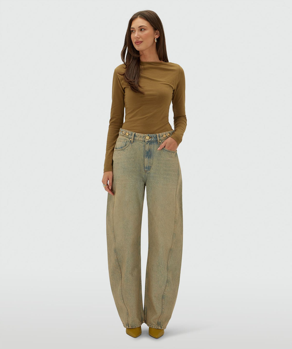 Jeans Balloon Dewi Dirty Wash Denim – Josh V