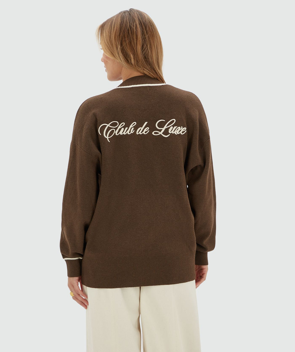 Cardigan Oversized Genell Castanho – Josh V