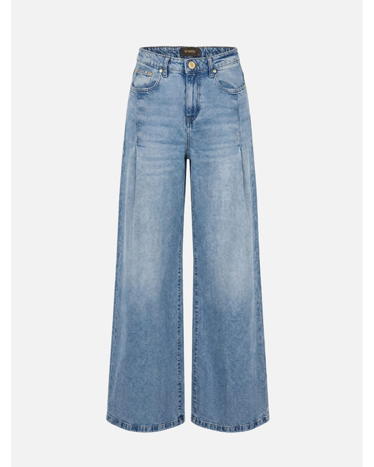 Jeans Wide Leg com Pregas Frontais – Scripta — fotografia 1
