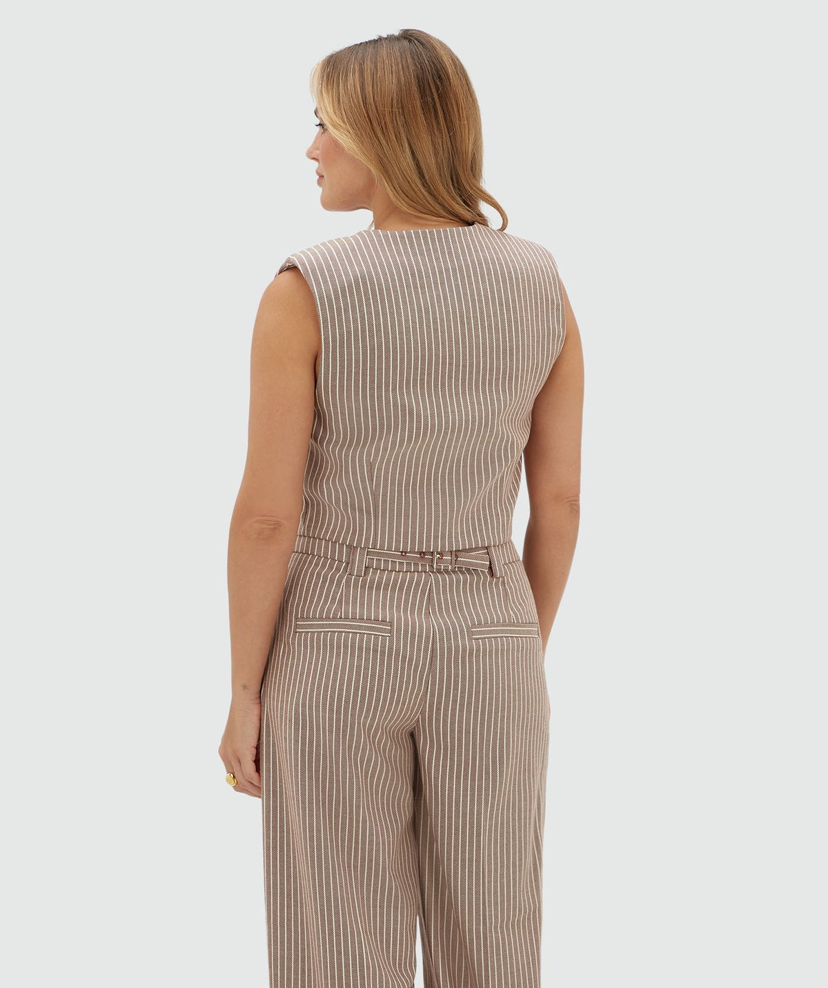 Colete Cropped Jorja às Riscas – imagem 3