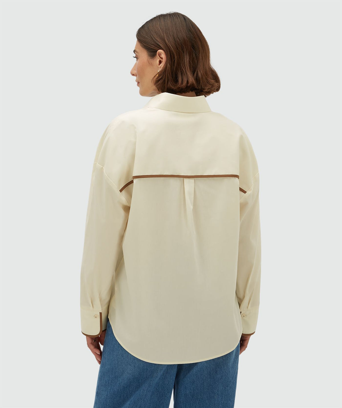 Camisa oversized Kea Cloud White – Josh V
