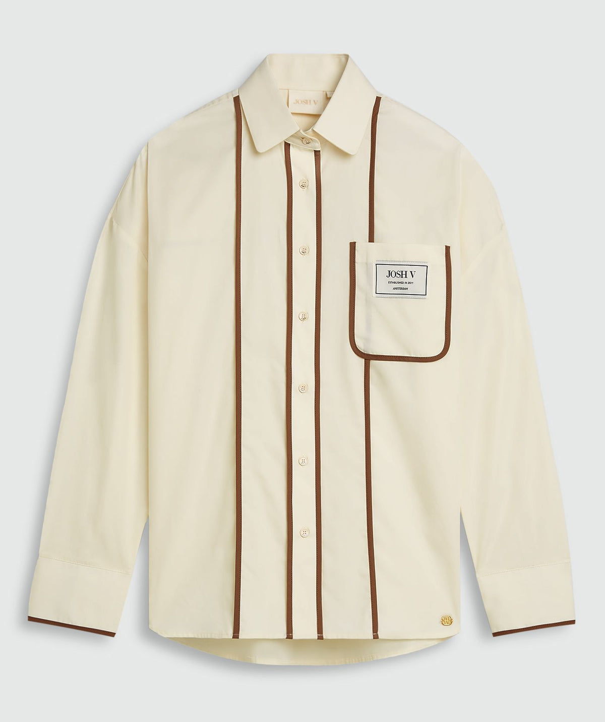 Camisa oversized Kea Cloud White – Josh V