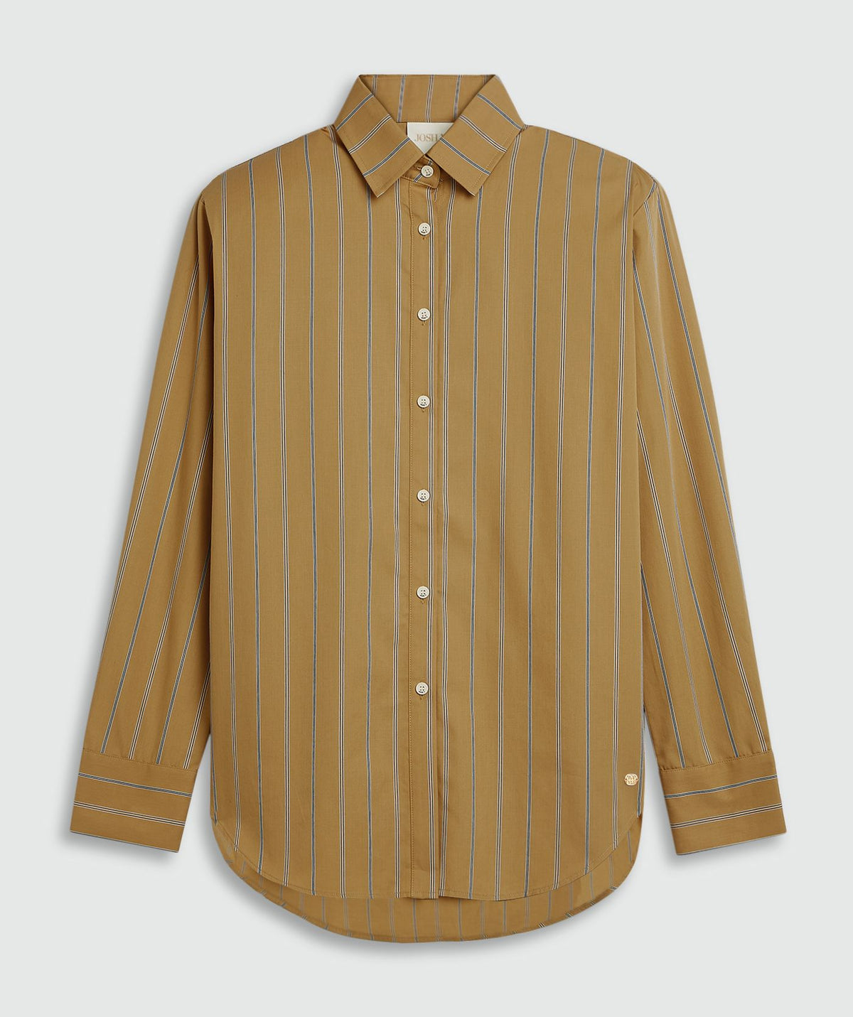 Camisa Oversized Kolly às Riscas Camel – Josh V